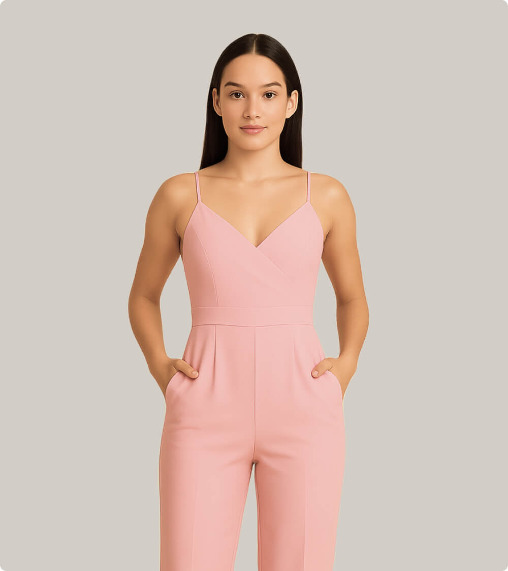 V-Neck Jumpsuit